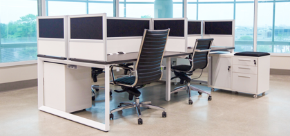 Office desk and chair